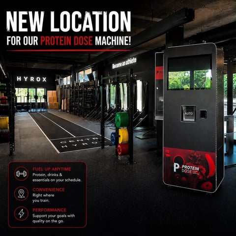 Interfaccia touch per selezione prodotto Protein Dose