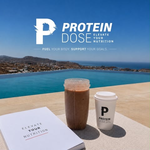Protein Dose branded beverage