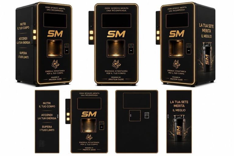 Custom-branded Protein Dose partner machine — SM Italy