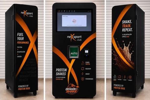 Máquina de parceiro Protein Dose com marca personalizada
